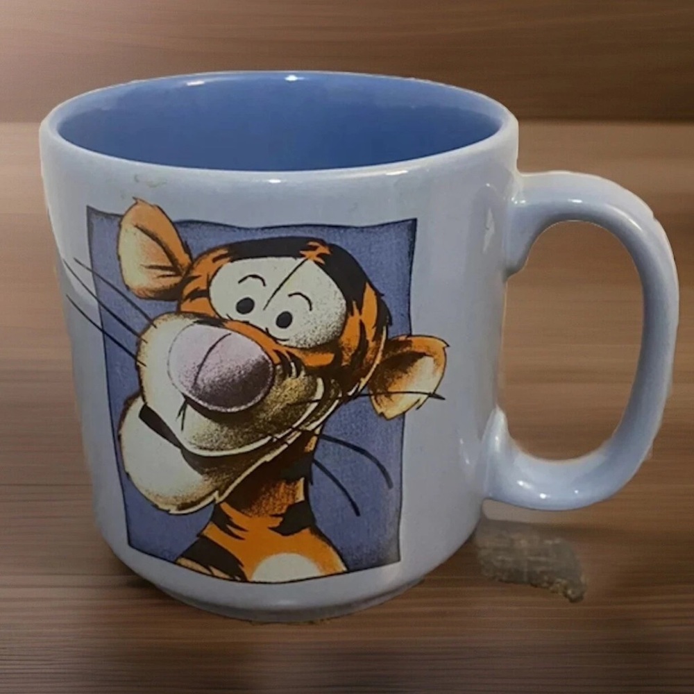 Walt Disney Tigger Blue & Orange Coffee Tea Mug Cup Ceramic